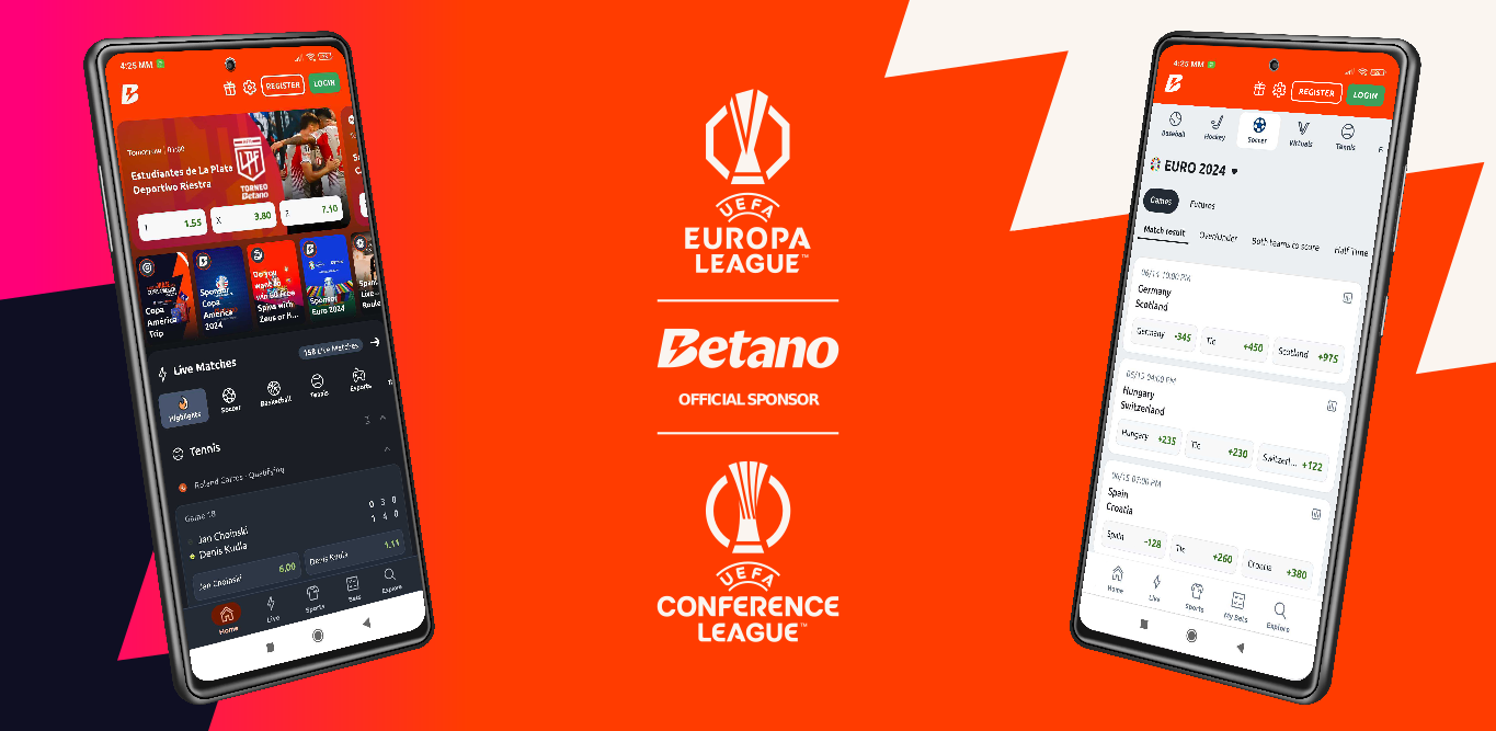 De mobiele apps van Betano